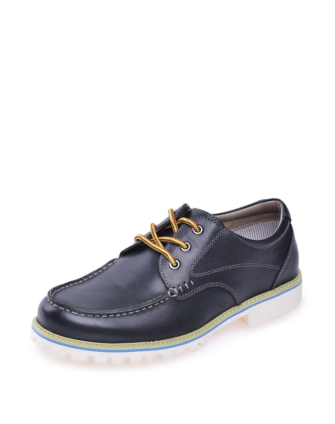 国家专利 卡文15年新款黑色头层牛皮单鞋