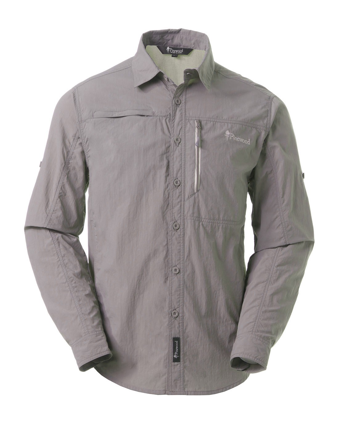 吸湿排汗 男款沙灰色速干长袖衬衫 透气