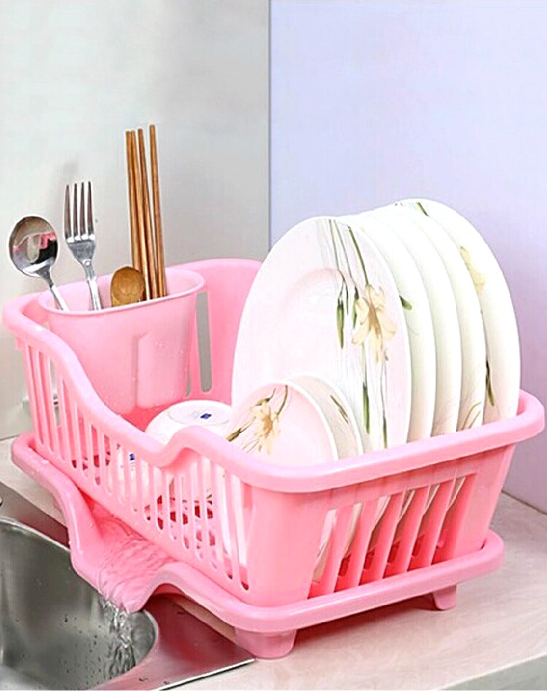 家用厨房用具蔬菜碗筷沥水架套装