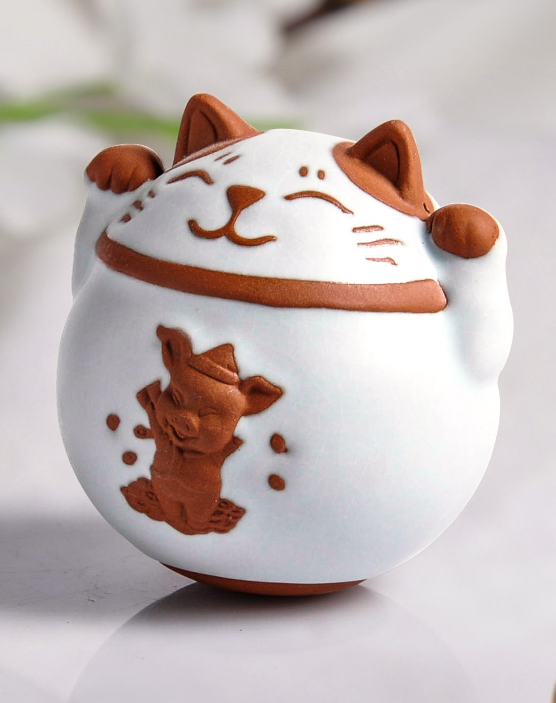 卡通不倒翁发财生肖 生肖图案随机配送