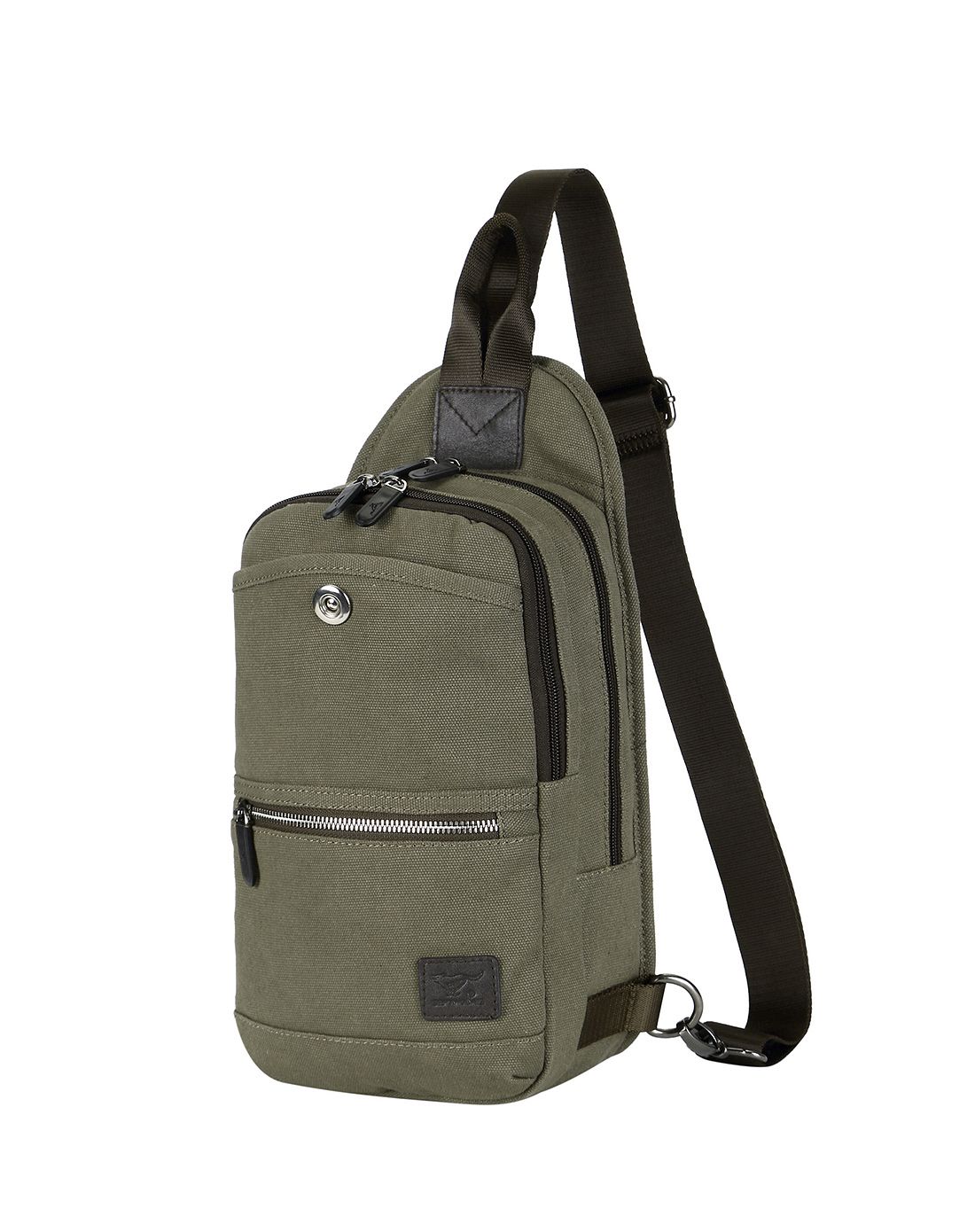 新品男款军绿色牛津布时尚休闲斜挎包