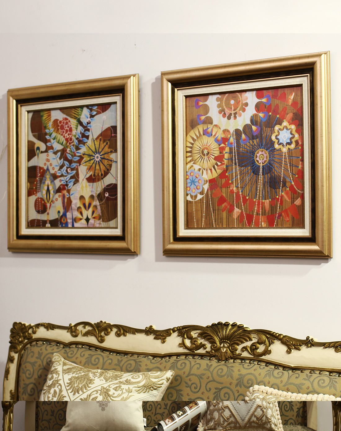 美画客厅卧室百搭装饰画60*60cm单幅单色