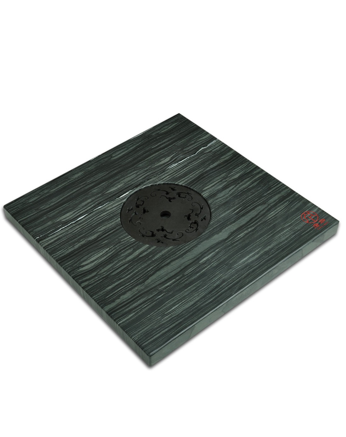 月满亭台-天罗绿高档石茶盘