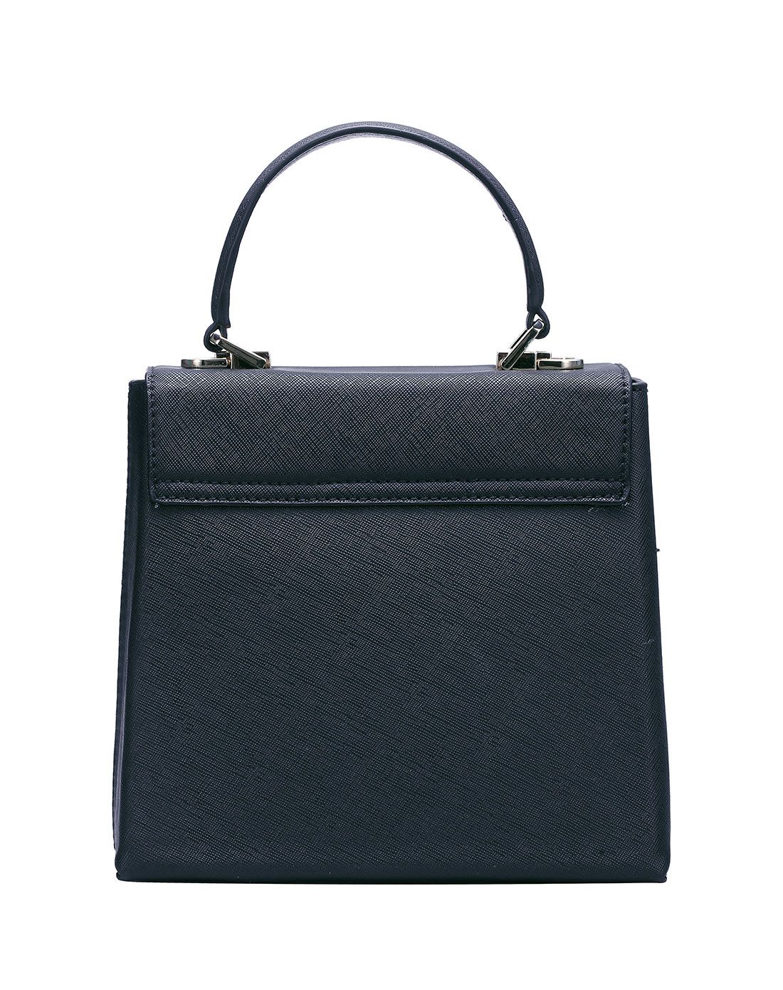 十字纹牛皮简洁搭盖小方包