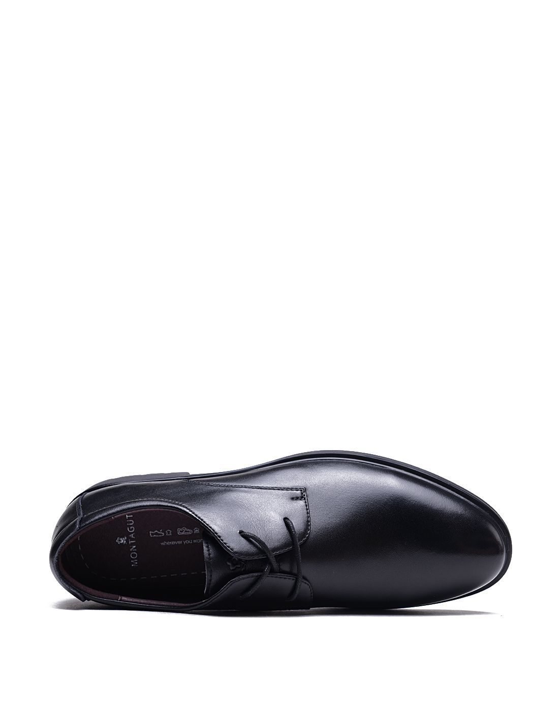 黑色头层牛皮/超纤绅士商务单鞋