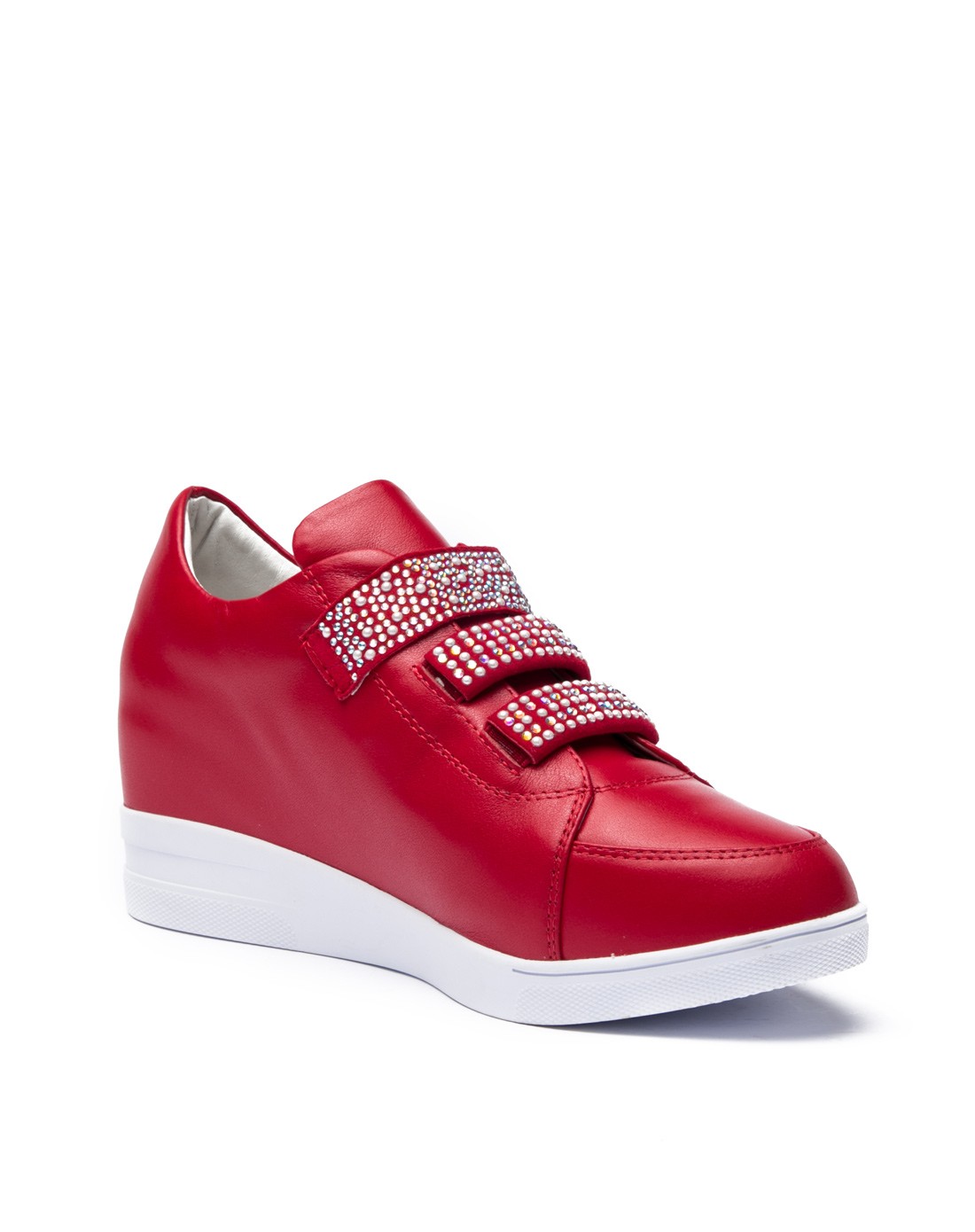 > 百田森红色休闲单鞋